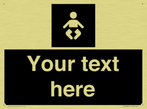 Custom information: black panel baby change